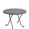 Alco Steel Folding Heavy Duty Table 100cm Diameter Graphite R18GCG -Nature Camping Store 0008 r18gcg scaled 2