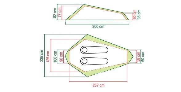 Coleman Cobra 2 Berth Person Man Festival Camping Tent - Small Pack Size 205499 6 Coleman Cobra 2 Berth Person Man Festival Camping Tent - Small Pack Size 205499 - Image 4