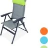Portal Outdoor Ken Reclining Chair Grey With A Green Headrest And Stitching Complete With Anna Footrest -Nature Camping Store 51gy6 7x1ol. ac sl1200 2