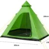 Summit Camping Festival 4 Person Hydrahalt Tipi Tent - GREEN 571046G