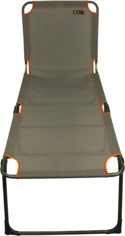Portal Outdoor Lounger Sun Or Camping Bed Green With Orange Headrest And Stitching PT-CH-AVA -Nature Camping Store 71rmkexcxll. ac sl1500 2
