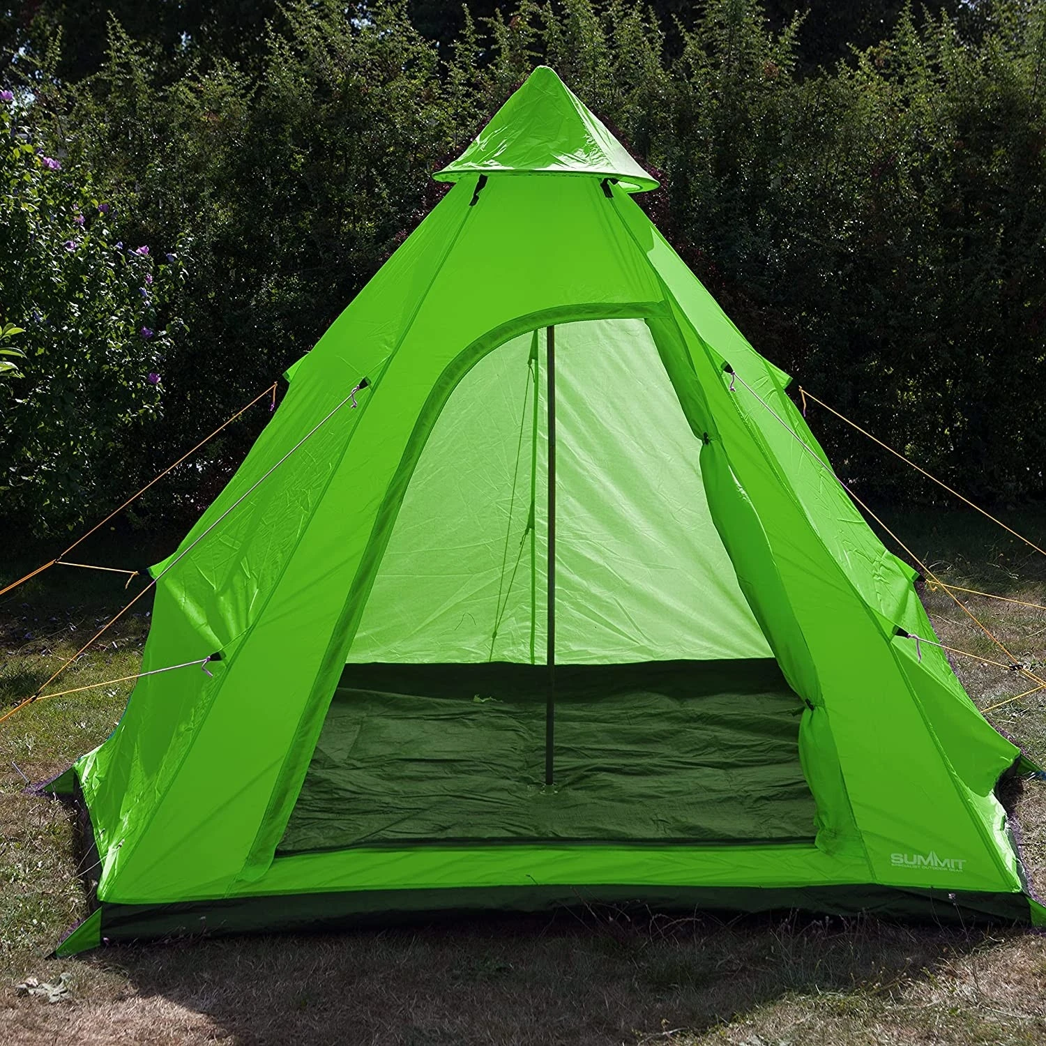 Summit Camping Festival 4 Person Hydrahalt Tipi Tent - GREEN 571046G 4 Summit Camping Festival 4 Person Hydrahalt Tipi Tent - GREEN 571046G - Image 2