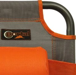 Portal Outdoor Lounger Sun Or Camping Bed Green With Orange Headrest And Stitching PT-CH-AVA -Nature Camping Store 91e44f4 rel. ac sl1500 2