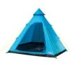 Summit Camping Festival 4 Person Hydrahalt Tipi Tent - BLUE 571046B -Nature Camping Store blue tipi 1