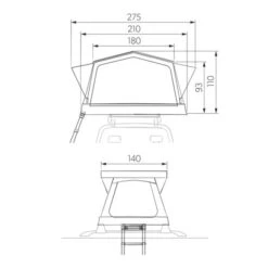 Dometic TRT 140 AIR Inflatable Rooftop Tent 9120002118 -Nature Camping Store dometic trt140 air 9120002118 94283 11
