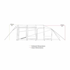 Zempire Evo TXL V2 6 Person Inflatable Tent 2023 ZE-0197001-003 -Nature Camping Store evo txl v2 0197001 002 web simplified profiles ss22 1