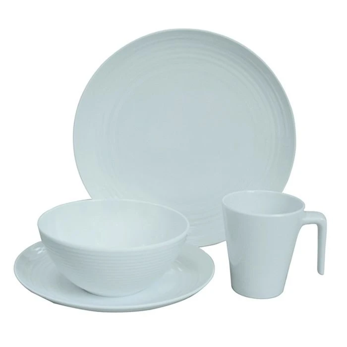 Flamefield Seramika Vanilla 16 Piece Premium Plus Melamine Set 3 Flamefield Seramika Vanilla 16 Piece Premium Plus Melamine Set