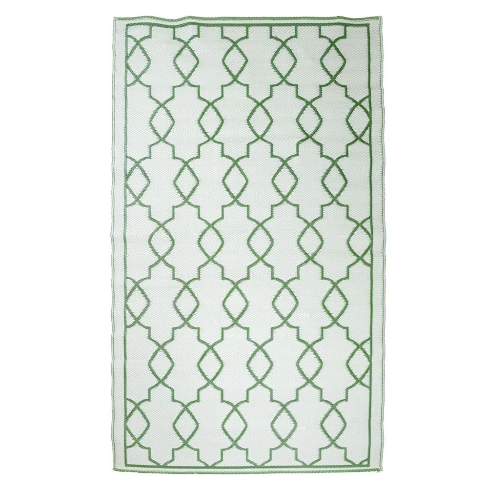 Leisurewize Vintage Outdoor Rug (Green/White) - 120cm X 180cm (Medium)GW372 3 Leisurewize Vintage Outdoor Rug (Green/White) - 120cm X 180cm (Medium)GW372