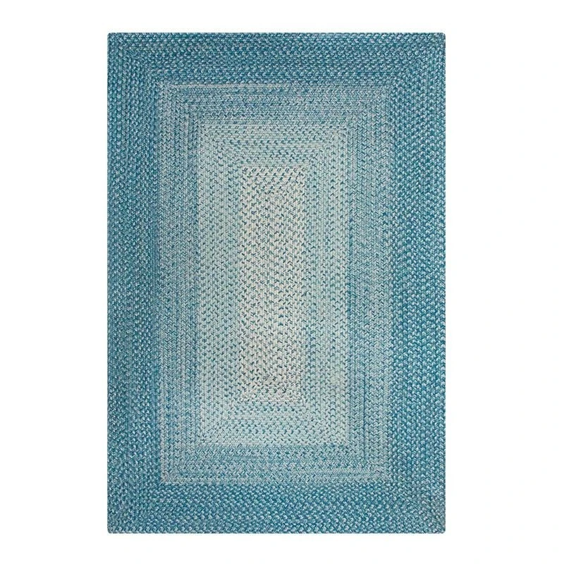 Gardenwize Faux Jute Outdoor Rug - Ocean Blue - 80cm X 150cm GW455 3 Gardenwize Faux Jute Outdoor Rug - Ocean Blue - 80cm X 150cm GW455