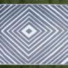 Leisurewize Prisma Outdoor Rug (Grey/White) - 120cm X 180cm (Medium)GW374