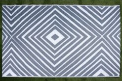 Leisurewize Prisma Outdoor Rug (Grey/White) - 120cm X 180cm (Medium)GW374