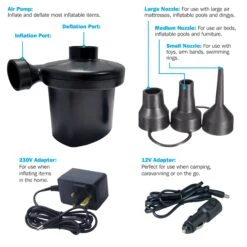 Streetwize Electric Air Pump 240/12 Volt SWAP 10 Streetwize Electric Air Pump 240/12 Volt SWAP -Nature Camping Store image 4