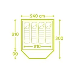 Kampa Brighton 4 CT3324 9120000238 Grey -Nature Camping Store kampabrighton4fp2018 compressor 1 1