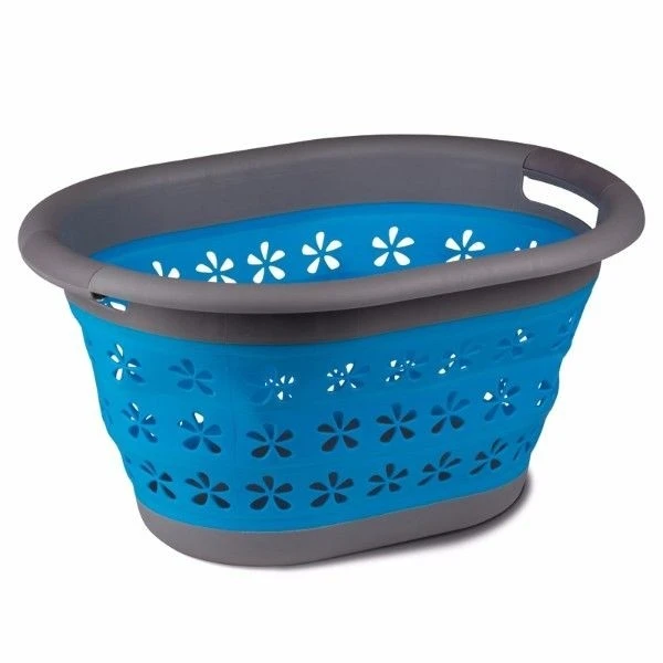 Kampa Collapsible Laundry Basket CW0118 Blue 9120001411 3 Kampa Collapsible Laundry Basket CW0118 Blue 9120001411