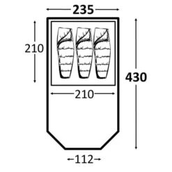 Kampa Mersea 3 CT3320 9120000234 5 Kampa Mersea 3 CT3320 9120000234 -Nature Camping Store kampamersea3 fp compressor 1