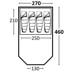 Kampa Mersea 4 CT3321 9120000235 -Nature Camping Store kampamersea4poledfp compressor 1 1