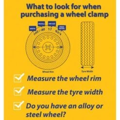 Stronghold Atlas Caravan Wheel Clamp SH5438 -Nature Camping Store maypoleatlaswheelclampmp5438measure compressor