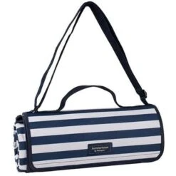Three Rivers Navy Stripe Picnic Blanket