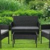 4 Piece Weatherproof Rattan Suite -Nature Camping Store patio furniture main2