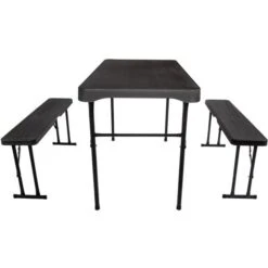 Quest Jet Stream Grassmoor Table & Bench Set F0104