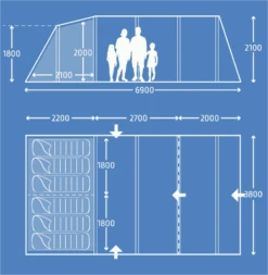 Kampa Hayling 6 AIR 9120001253