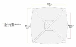 Zempire Aerobase 3 Inflatable Shelter Gazebo 350x350cm ZE-0160350-001 INC 1 WALL -Nature Camping Store s l1600 4 15