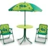 Quest Childrens Kids Childs Dinosaur Table Parasol & 2 Folding Chair Garden Set -Nature Camping Store s l500 1 18 2