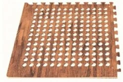 Leisurewize Eva Pack Of 4 Camping Gym Playroom Floor Tiles Wood Dark LWACC244
