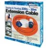 Streetwize 230v 10m Extension Hook-Up Lead SWTT47 -Nature Camping Store streetwize10mhookupswtt47 compressor 1
