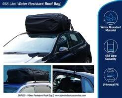 Streetwize 458-Litre Water Resistant Roof Bag (Roof Bars) SWRB9 -Nature Camping Store swrb9 infographic amazon 1000x800
