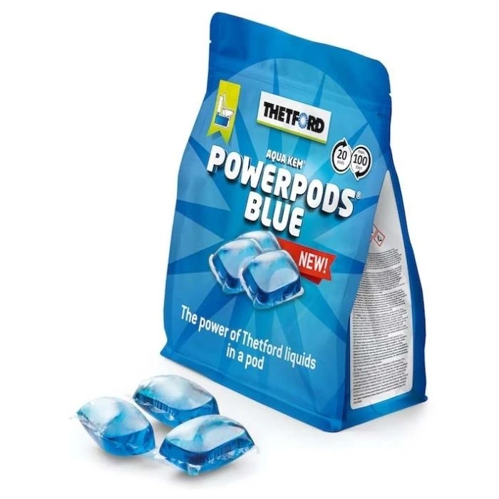 Thetford PowerPods Blue 20 Pods Pouch 3 Thetford PowerPods Blue 20 Pods Pouch